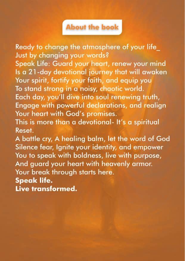 Speak Life: A 21-DAY Devotional Paper back